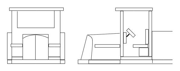 Motorblock und Fahrerhaus